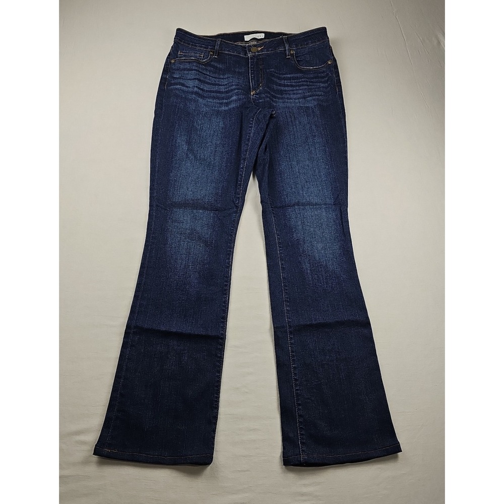 Ann Taylor LOFT Curvy Boot Blue Denim Dark Wash, Women's 30/10